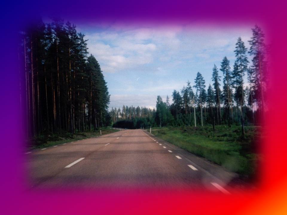 Gli infiniti asfalti rossi di Svezia